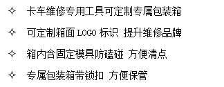 山东必博bibo卡车维修专用工具可定制专属包装箱，内含模具防磕碰