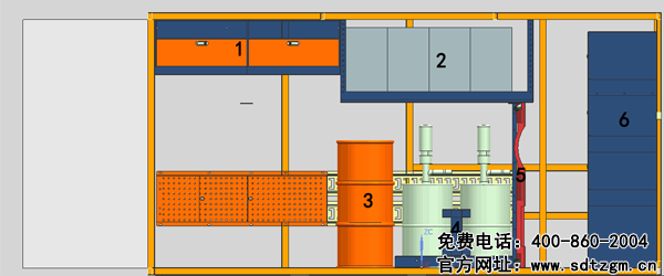 卡车养护抢修服务车上装布局（左侧）